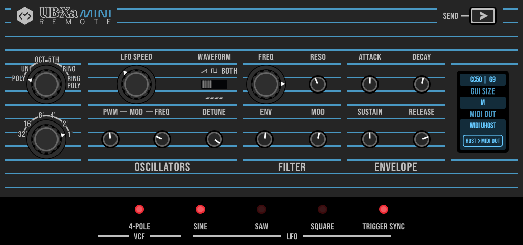 UB-Xa Mini Remote